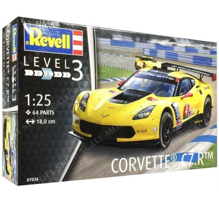 Plastikový model závodního auta Corvette C7.R